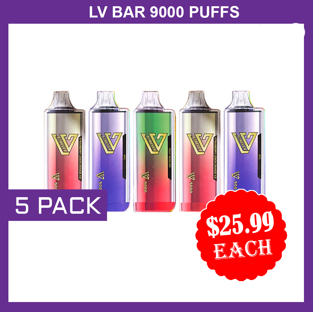 LV BAR – 9000 PUFFS – 5 PACK