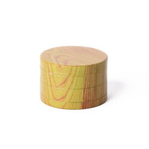 60MM LIGHT TIMBER LOOK, 4PC METAL HERBA GRINDER