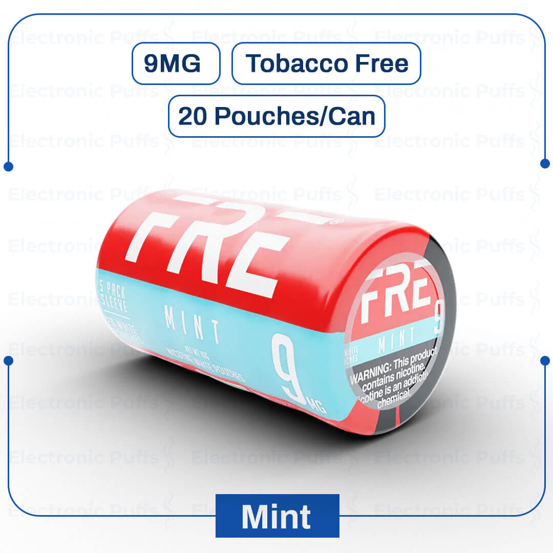 FRE Mint 9MG Nicotine Pouches – 5 Can Roll