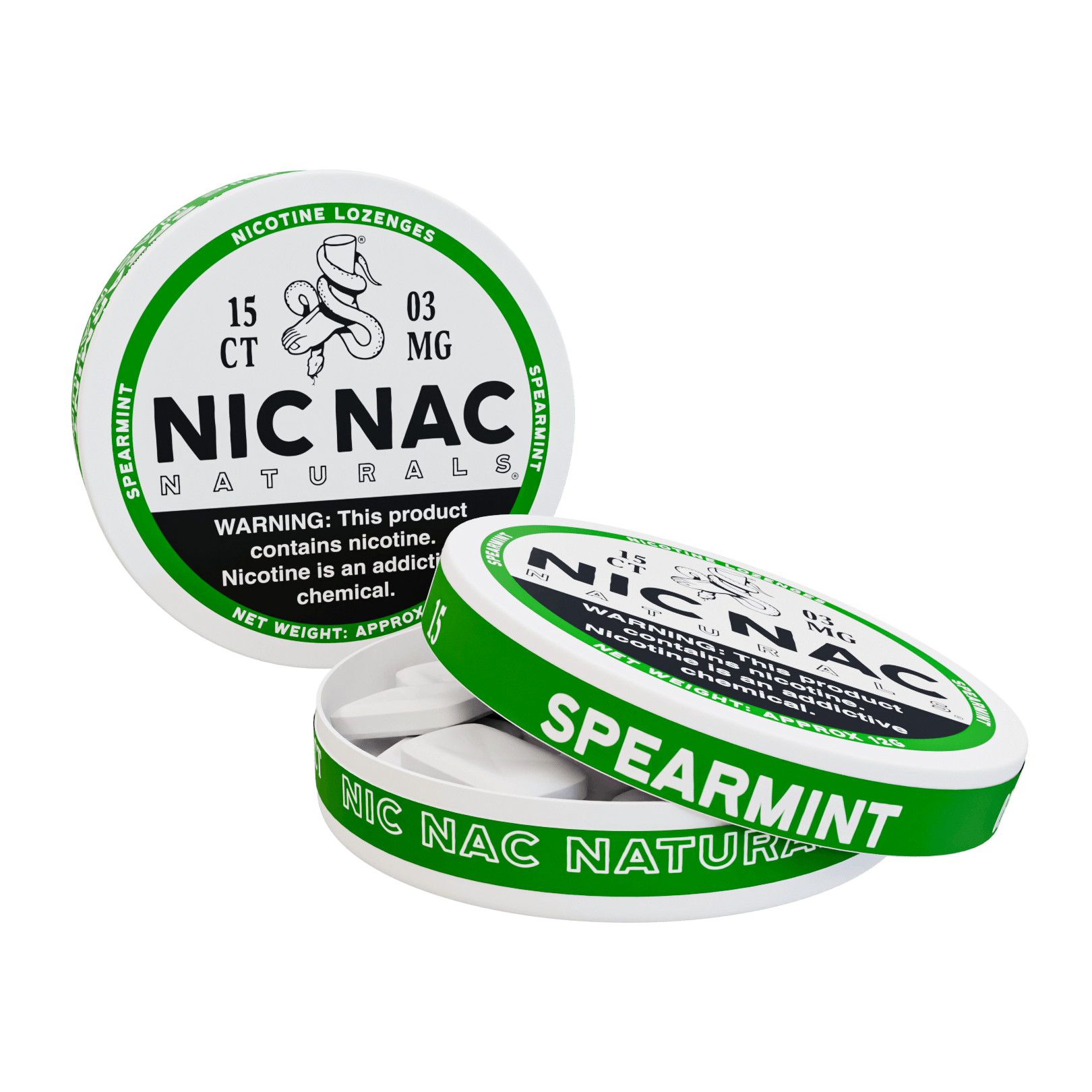 NicNac Spearmint Lozenges 3MG - Image 3