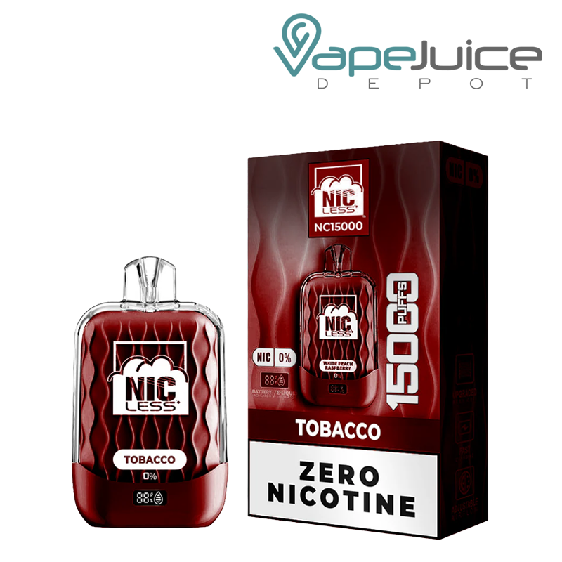 Nic Less NC15000 ZERO Nicotine Tobacco Disposable